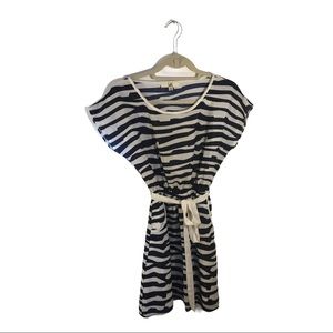 Ya Blue & White Stripe Dress Size Medium